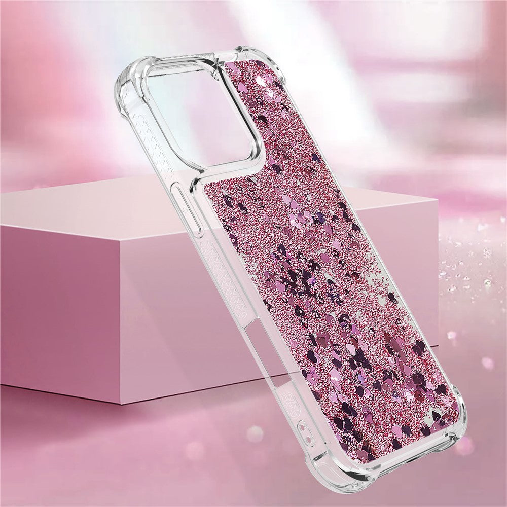 iPhone 16 Pro Glitzer-Hülle – Stoßfest & mit Treibsand