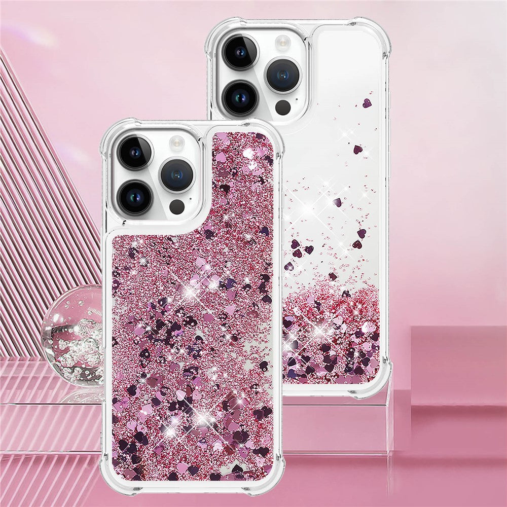 iPhone 16 Pro Glitzer-Hülle – Stoßfest & mit Treibsand