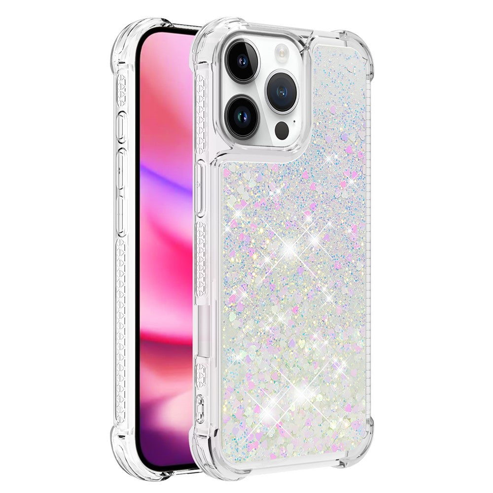 iPhone 16 Pro Glitzer-Hülle – Stoßfest & mit Treibsand