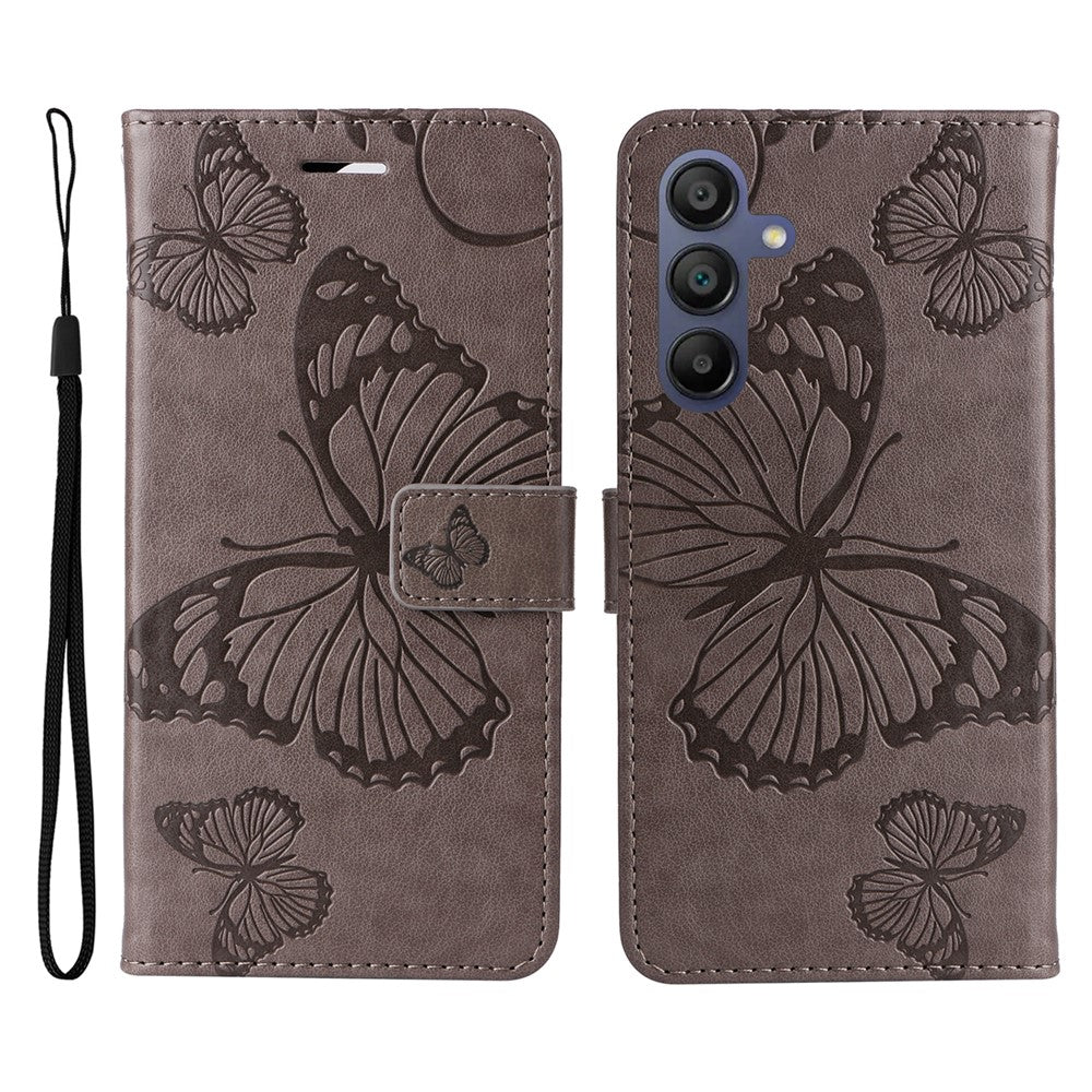 Galaxy A17 5G/4G / A26 5G / A16 5G/4G Wallet-Hülle – Schmetterling Aufgedruckt & Mit Ständer und Riemen