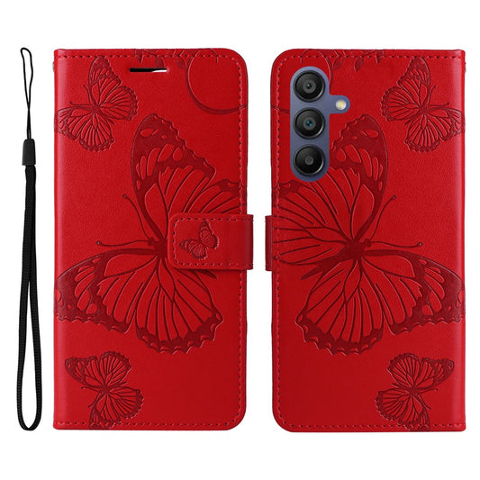 Galaxy A17 5G/4G / A26 5G / A16 5G/4G Wallet-Hülle – Schmetterling Aufgedruckt & Mit Ständer und Riemen