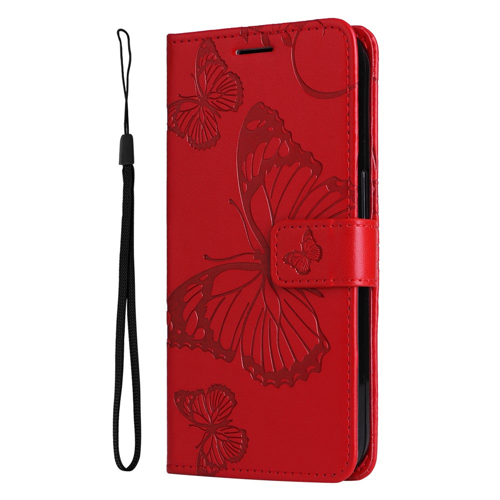 Galaxy A17 5G/4G / A26 5G / A16 5G/4G Wallet-Hülle – Schmetterling Aufgedruckt & Mit Ständer und Riemen