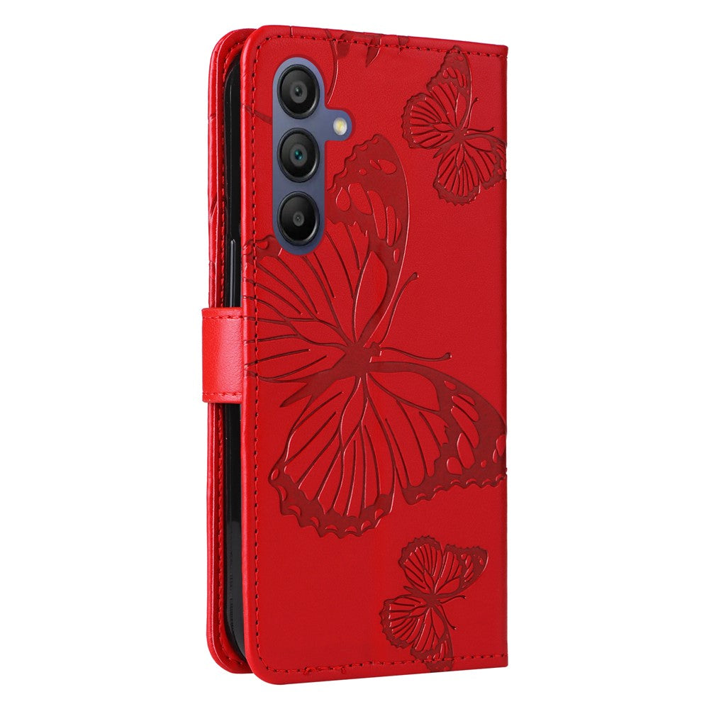 Galaxy A17 5G/4G / A26 5G / A16 5G/4G Wallet-Hülle – Schmetterling Aufgedruckt & Mit Ständer und Riemen
