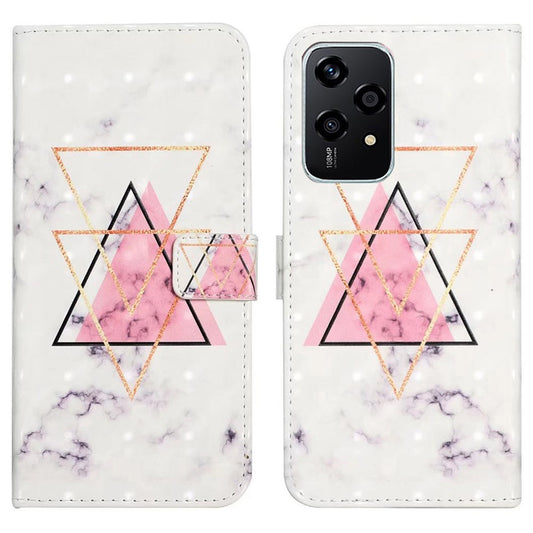Honor 200 Lite Handyhülle – mit 3D-Motiv, kreatives Muster, PU-Leder, Standfunktion