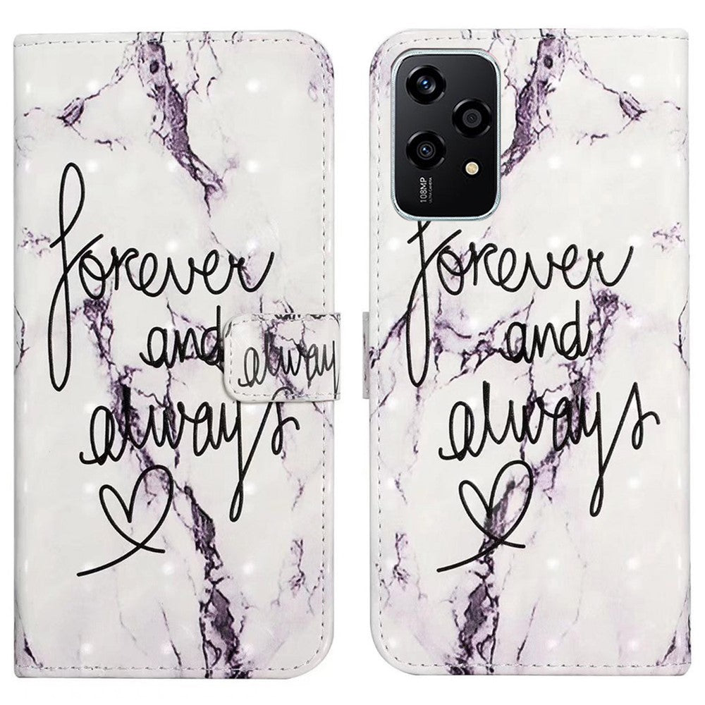 For Honor 200 Lite Case 3D Creative Pattern PU Leather Stand Phone Cover