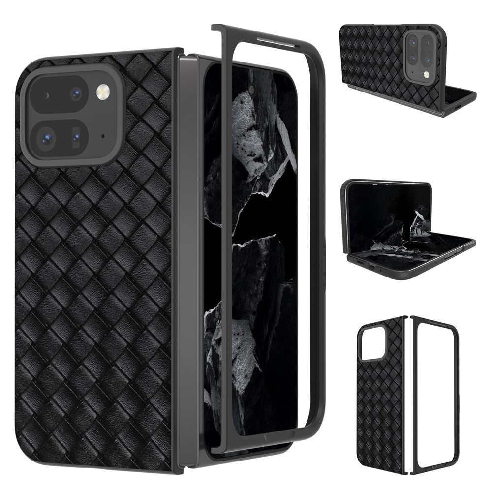 Pixel 9 Pro Fold 5G Lederhülle – mit Gewebetextur