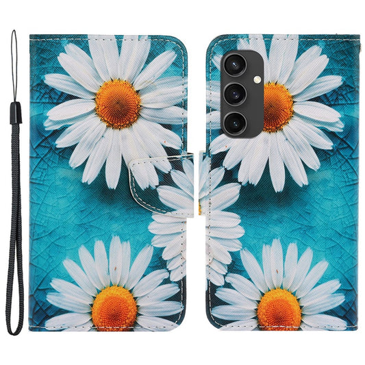 Galaxy S24 FE Wallet-Hülle – Musterdruck, mit Ständer & Riemen
