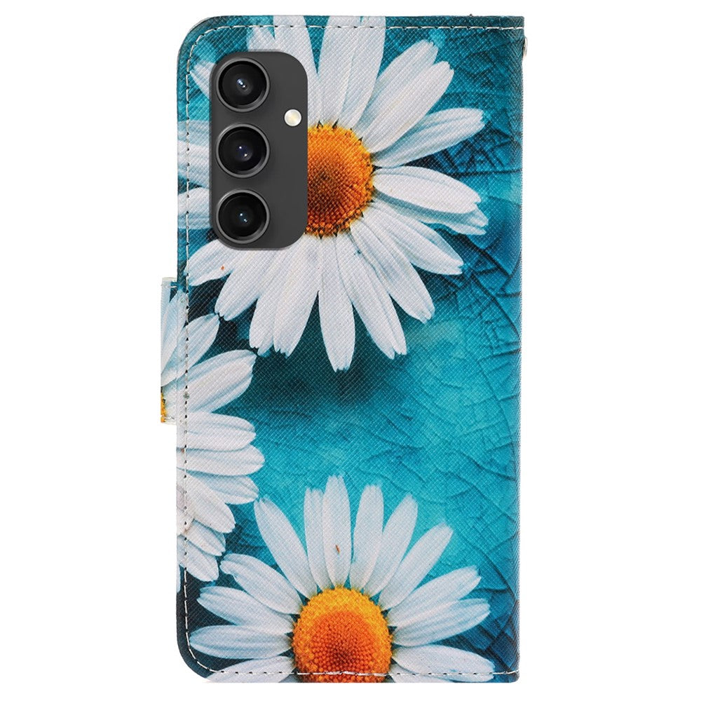 Galaxy S24 FE Wallet-Hülle – Musterdruck, mit Ständer & Riemen