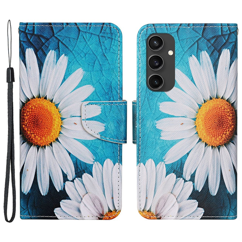 Galaxy S24 FE Wallet-Hülle – Musterdruck, mit Ständer & Riemen