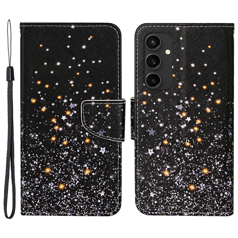 Galaxy S24 FE Wallet-Hülle – Musterdruck, mit Ständer & Riemen