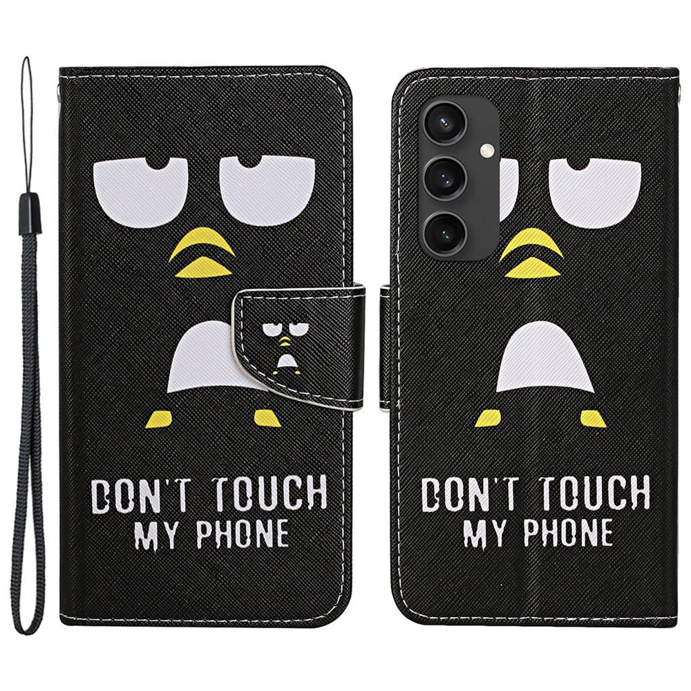 Galaxy S24 FE Wallet-Hülle – Musterdruck, mit Ständer & Riemen