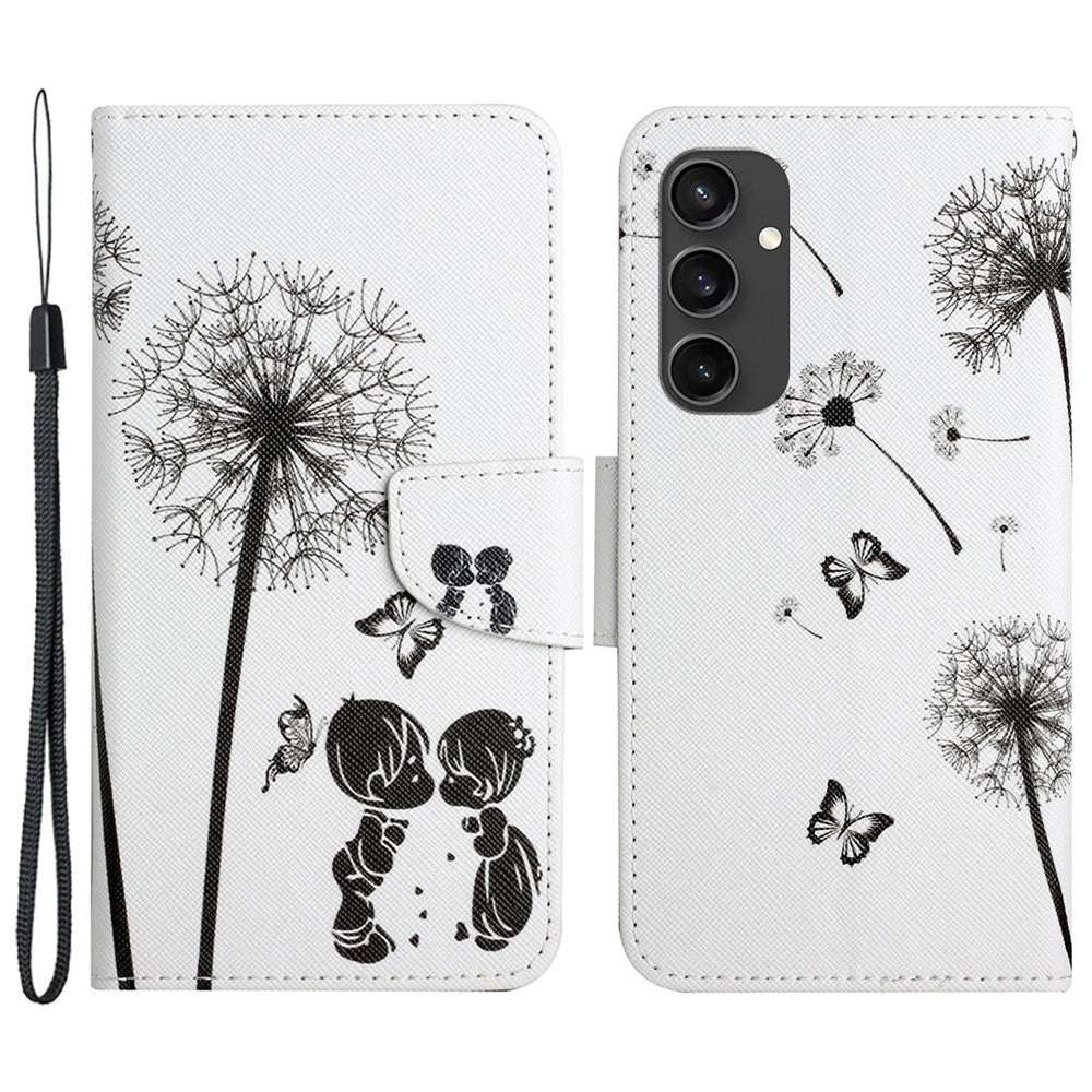 Galaxy S24 FE Wallet-Hülle – Musterdruck, mit Ständer & Riemen