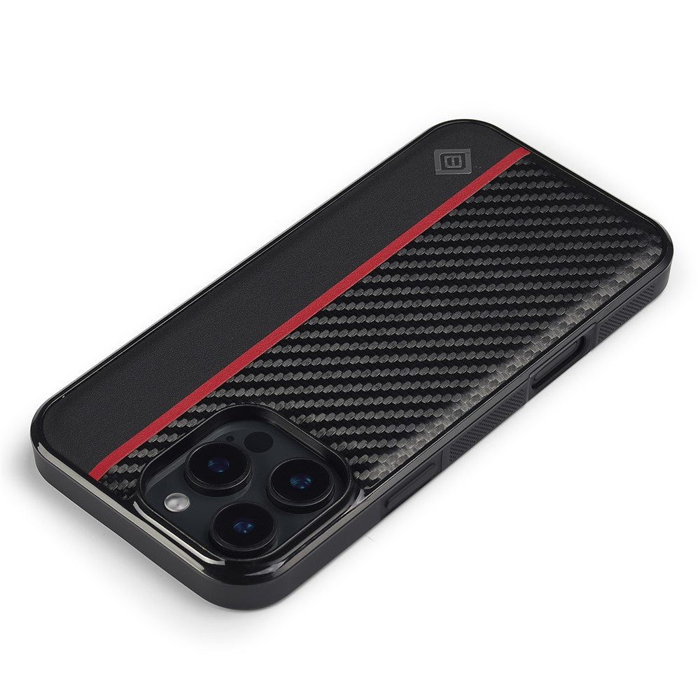iPhone 16 Pro Max Stoßfeste Hülle - Carbonfaser-Optik