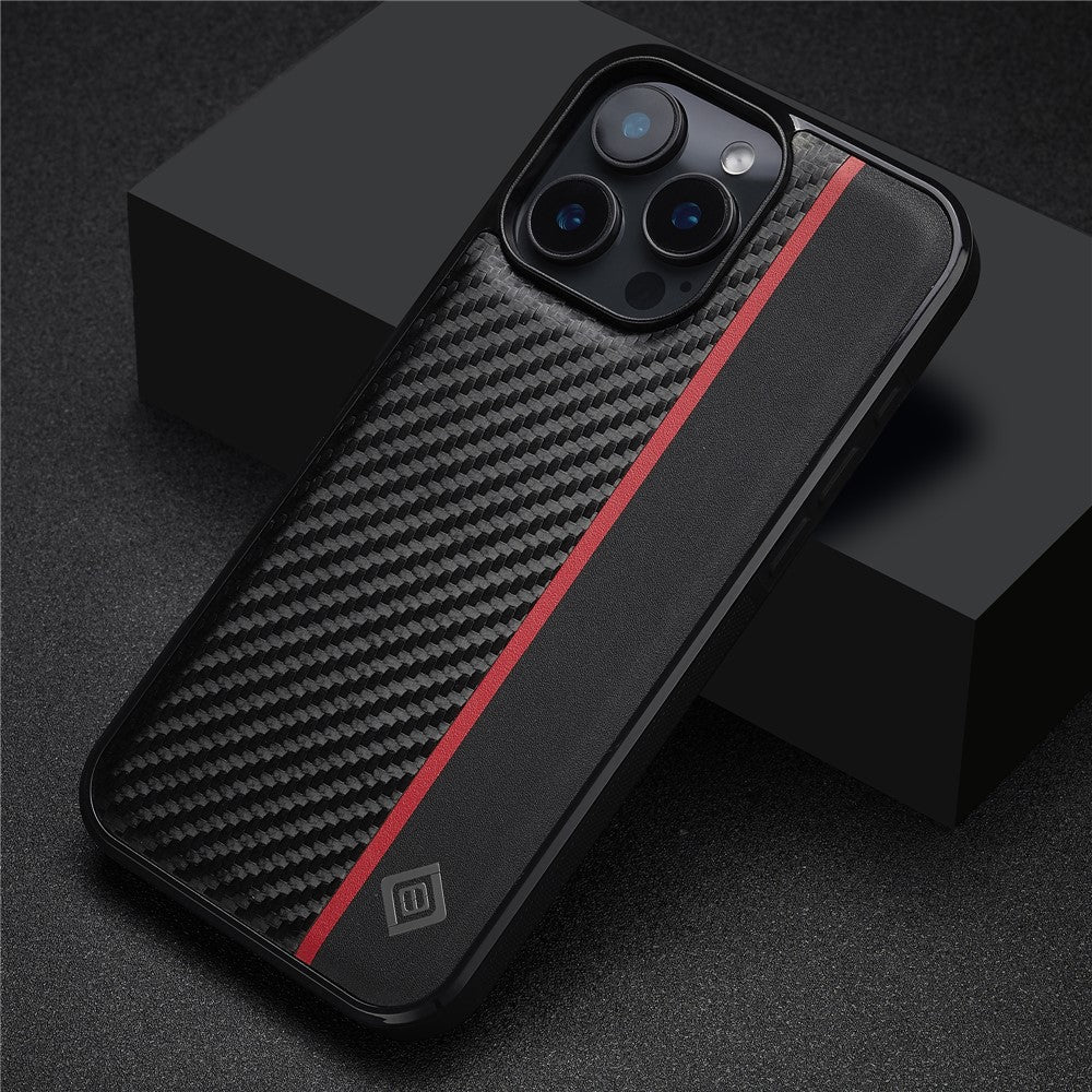 iPhone 16 Pro Stoßfeste Hülle - Carbonfaser-Optik