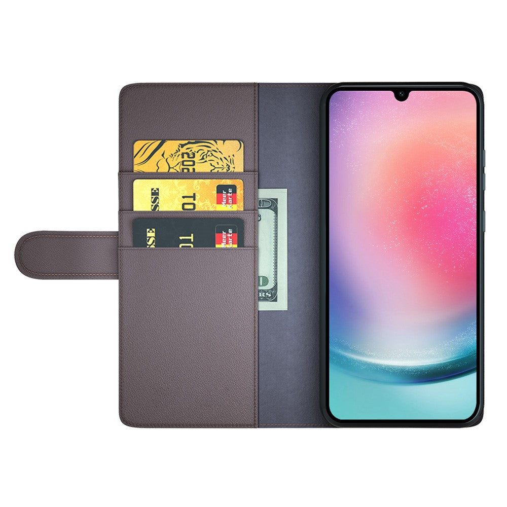 Galaxy A16 5G/4G Echtleder Hülle mit Kartenfach