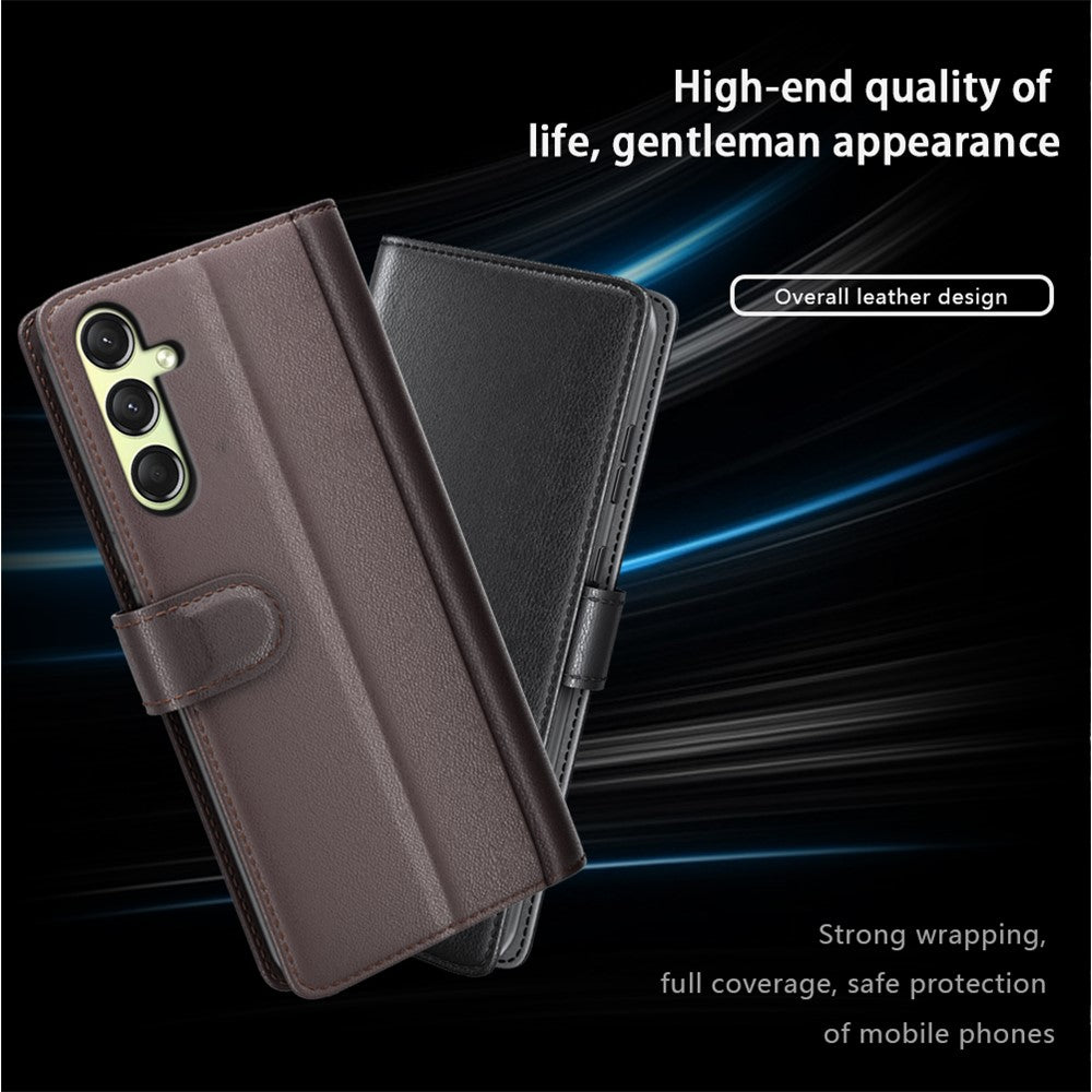 Galaxy A16 5G/4G Echtleder Hülle mit Kartenfach