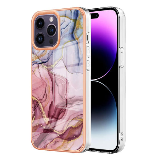 iPhone 16 Pro Schutzhülle – Mit Marmormuster 2,0 mm Galvanik-Rückseite