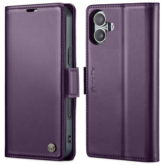 iPhone 16 Plus Glänzende Wallet-Hülle – RFID-Schutz & Ständer