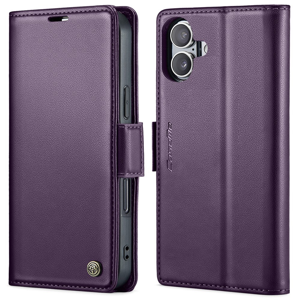 iPhone 16 Glänzende Wallet-Hülle – RFID-Schutz & Ständer