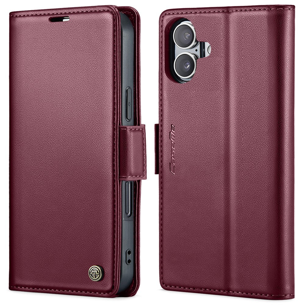iPhone 16 Glänzende Wallet-Hülle – RFID-Schutz & Ständer