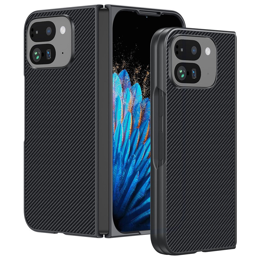 Pixel 9 Pro Fold 5G Lederhülle – Mit robuster Carbon-Optik