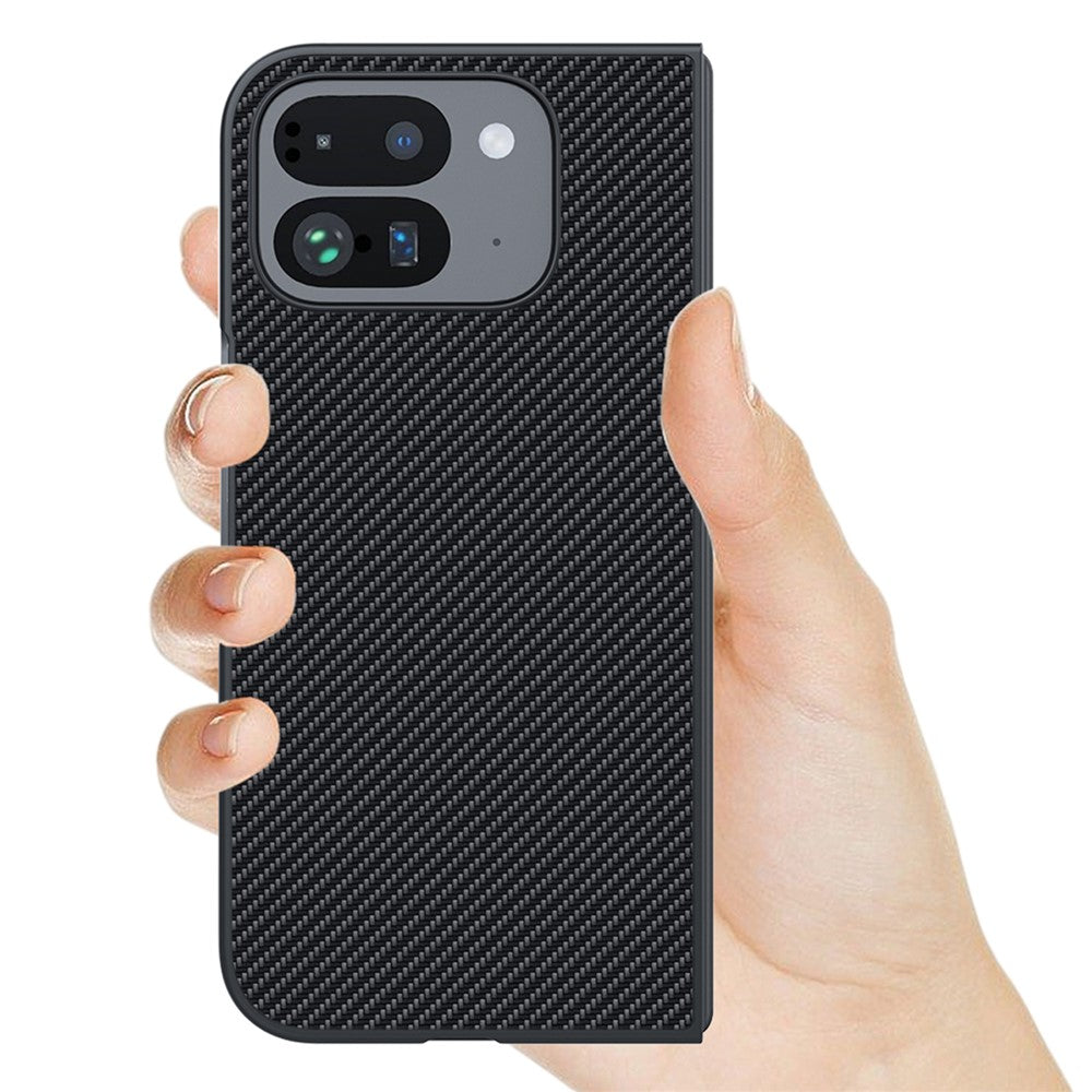 Pixel 9 Pro Fold 5G Lederhülle – Mit robuster Carbon-Optik