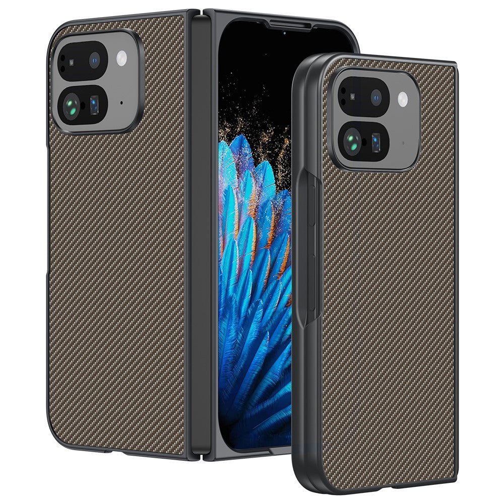 Pixel 9 Pro Fold 5G Lederhülle – Mit robuster Carbon-Optik
