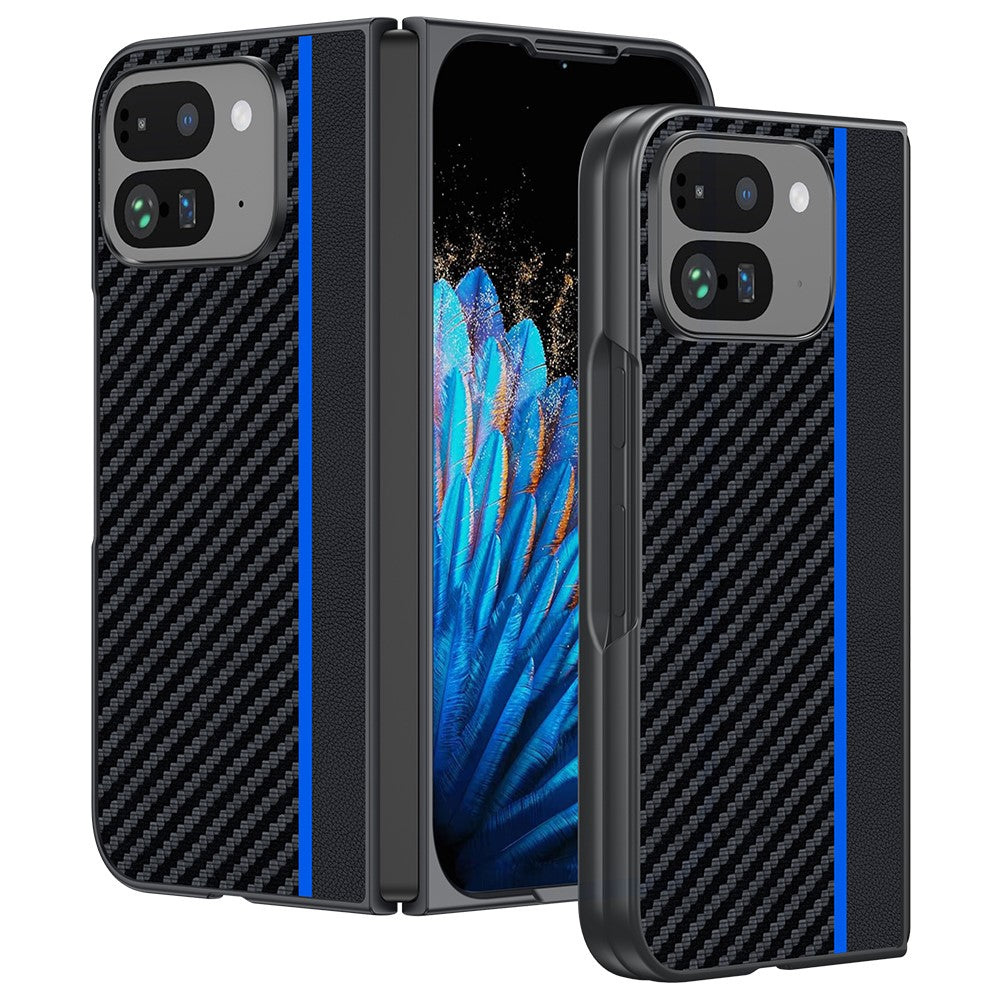Pixel 9 Pro Fold 5G Lederhülle – Mit robuster Carbon-Optik