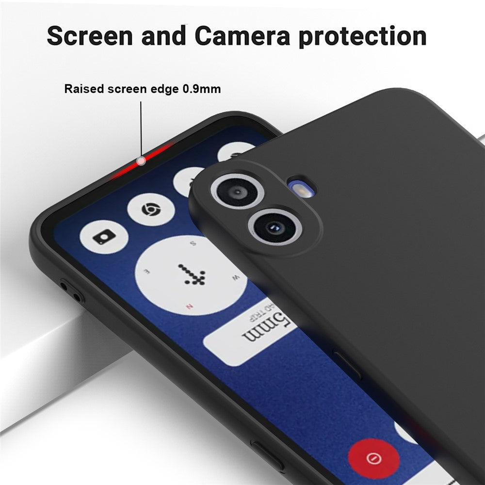 For Nothing CMF Phone 1 Case Liquid Silicone Anti-Scratch Phone Cover with Hand Strap