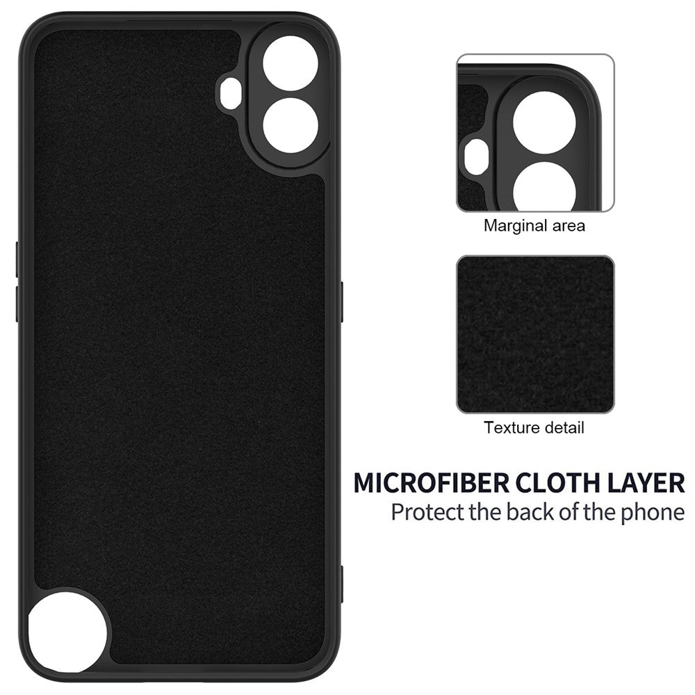 For Nothing CMF Phone 1 Case Liquid Silicone Anti-Scratch Phone Cover with Hand Strap