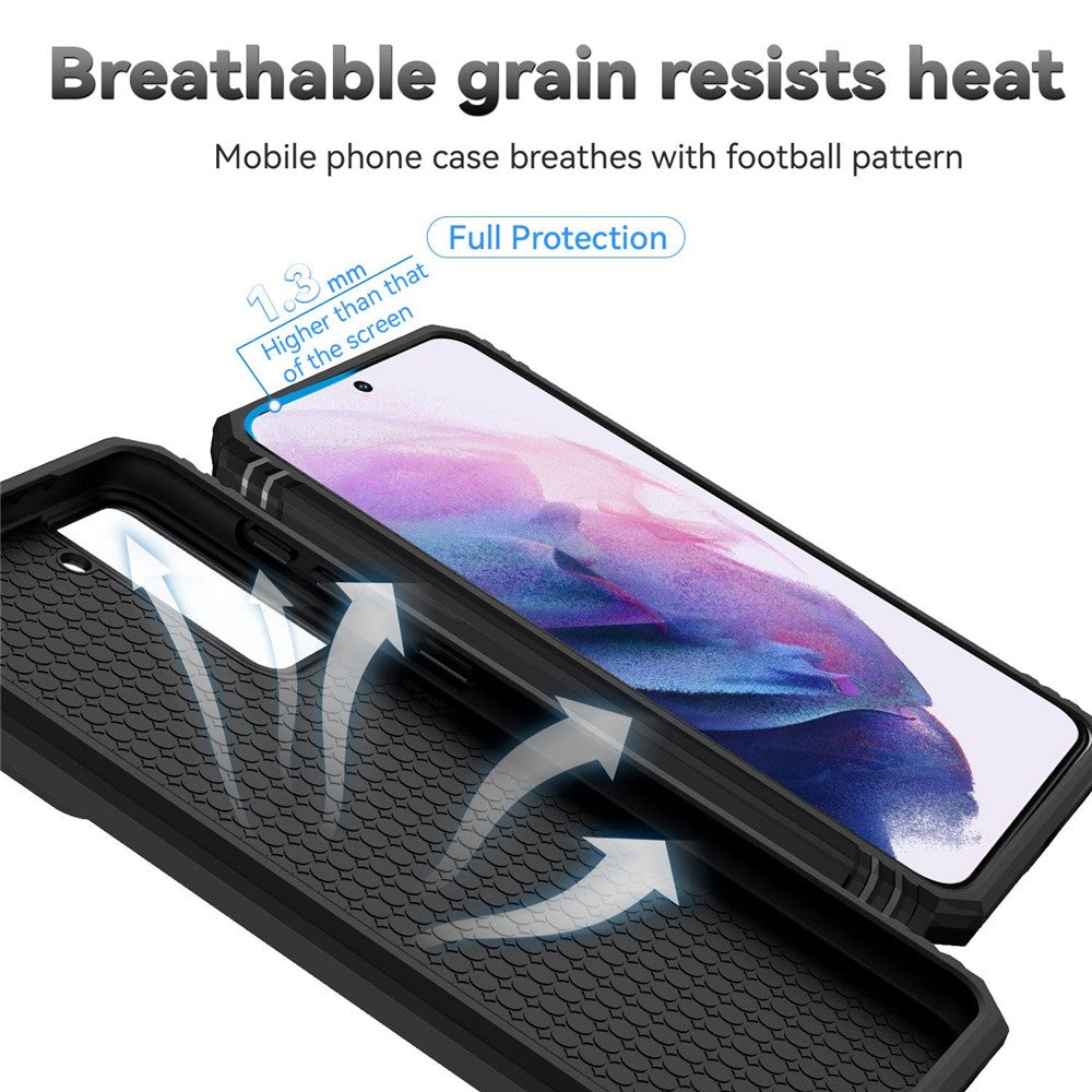Galaxy S21 4G/5G Stoßfeste Schutzhülle – mit Kameraschutz-Schieber & 360° Ringhalter