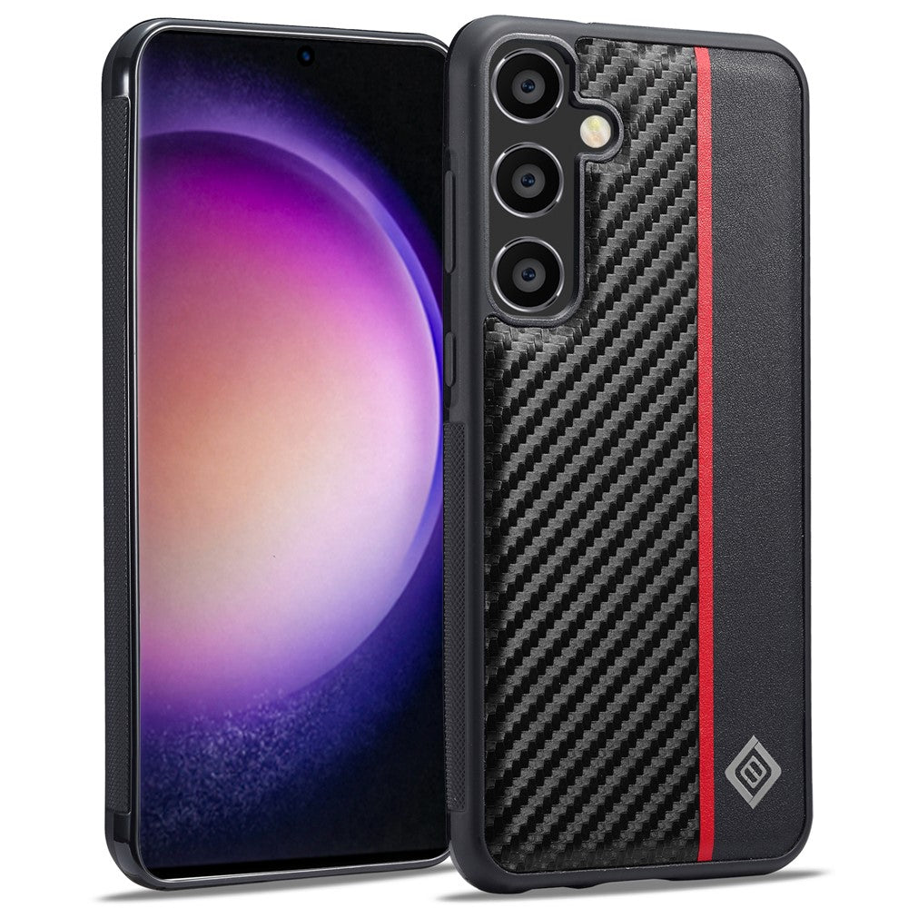 Galaxy S24 FE Stoßfeste Hülle - Carbonfaser-Optik