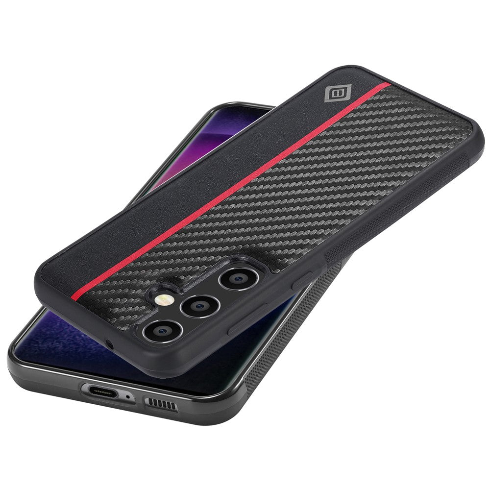 Galaxy S24 FE Stoßfeste Hülle - Carbonfaser-Optik