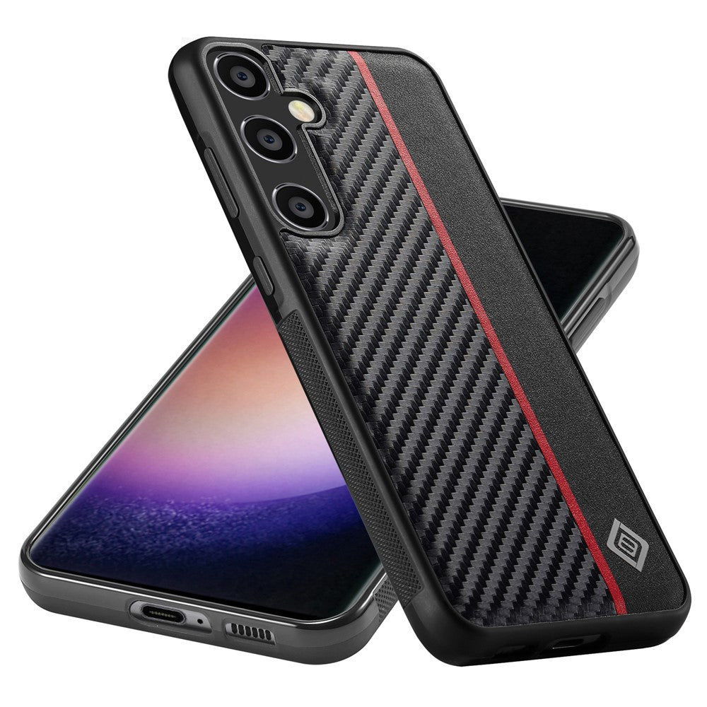 Galaxy S24 FE Stoßfeste Hülle - Carbonfaser-Optik