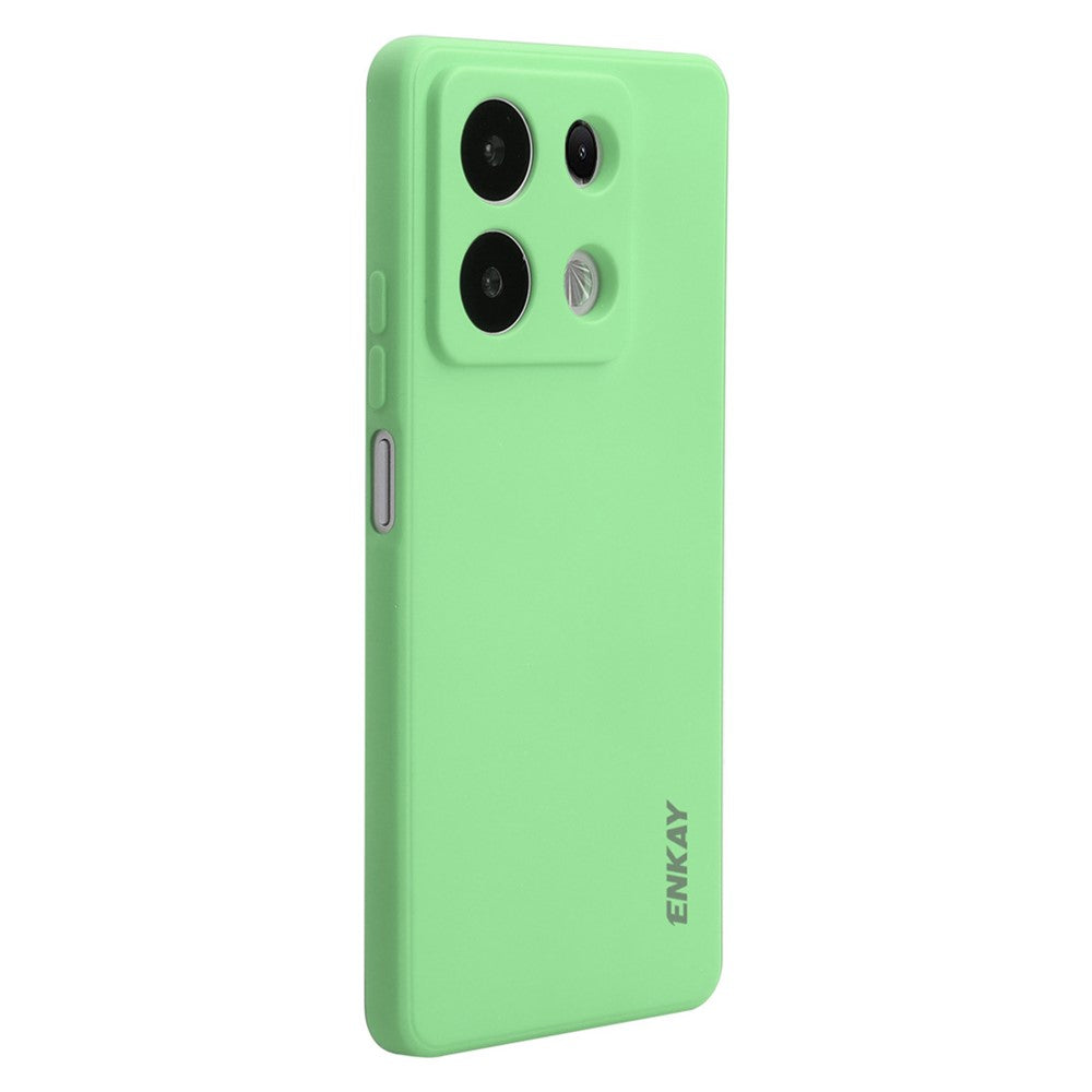 ENKAY HAT PRINCE For Xiaomi Redmi Note 13 Pro 5G  /  Poco X6 5G Case Straight Edge Liquid Silicone Phone Cover