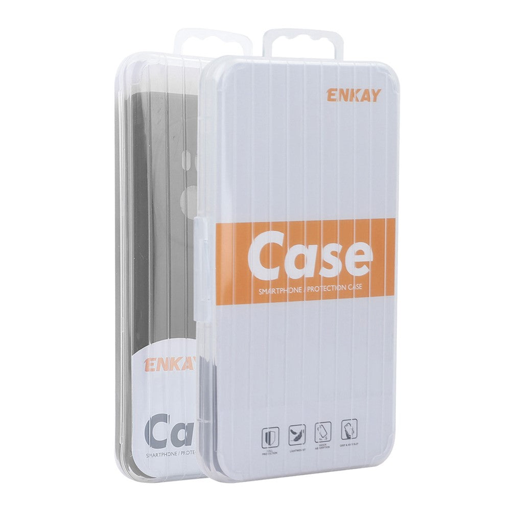 ENKAY HAT PRINCE For Xiaomi Redmi Note 13 5G Case Straight Edge Liquid Silicone Phone Cover
