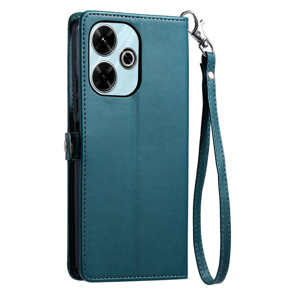 For Xiaomi Redmi 13 5G  /  4G Leather Case Wallet Stand Phone Cover with Straps