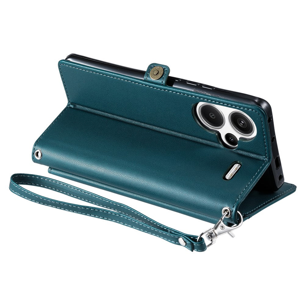 For Xiaomi Redmi Note 13 Pro+ 5G Leather Case Wallet Stand Phone Cover with Straps