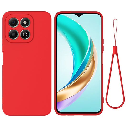 Honor X6b 4G Handyhülle – Fallschutz- aus flüssigem Silikon mit Riemen