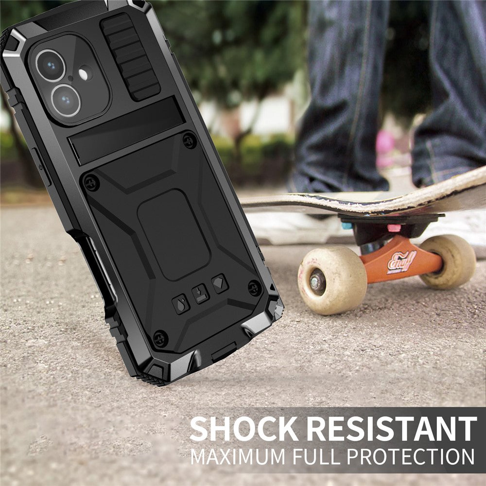 iPhone 16 Schutzhülle – Stoßfest, staubdicht, mit gehärtetem Glas & Ständer