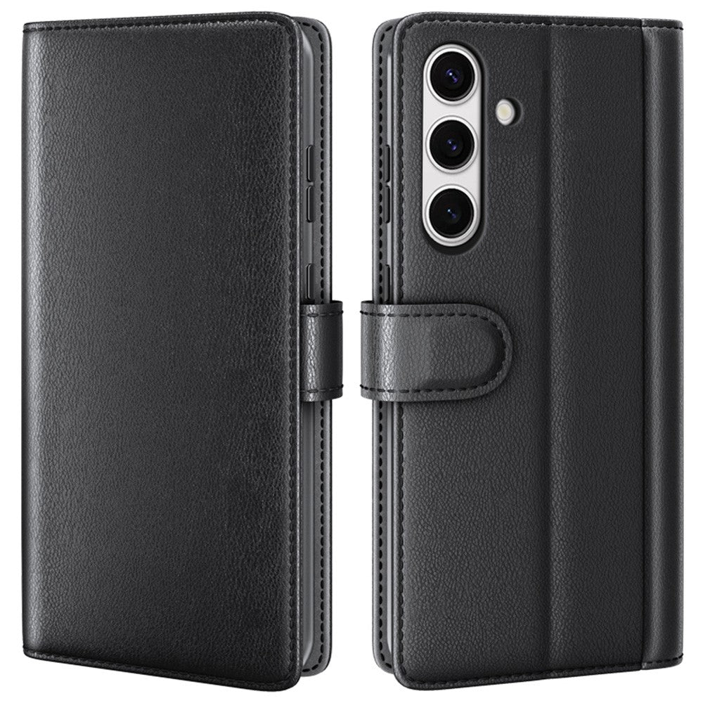 Galaxy S24 FE Echtleder Hülle mit Kartenfach