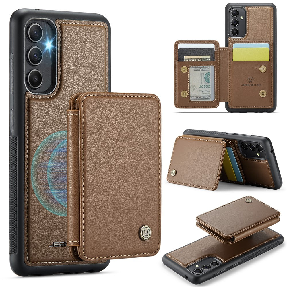 Galaxy A54 5G Leder-Handyhülle – Mit abnehmbarer magnetische Kartentasche