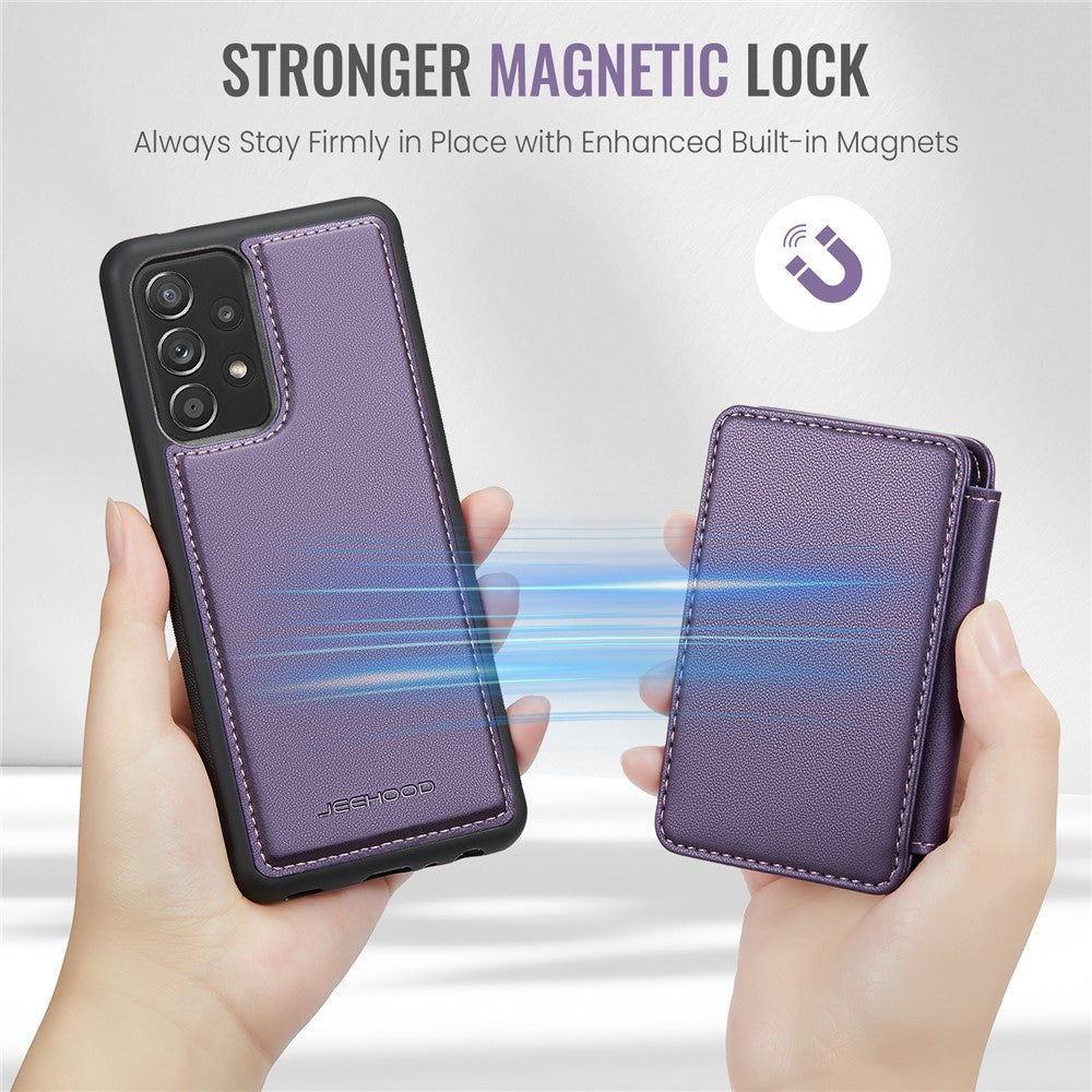 Galaxy A53 5G Leder-Handyhülle – Mit abnehmbarer magnetische Kartentasche
