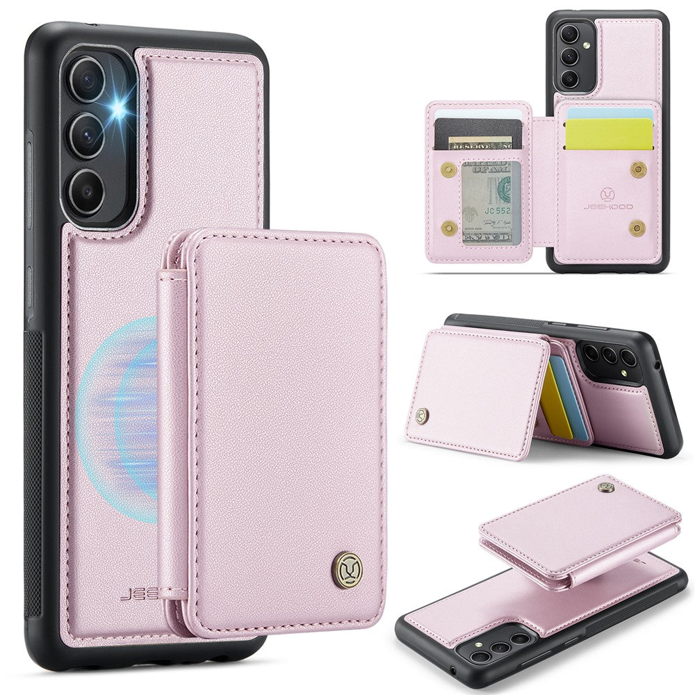 Galaxy A34 5G Leder-Handyhülle – Mit abnehmbarer magnetische Kartentasche