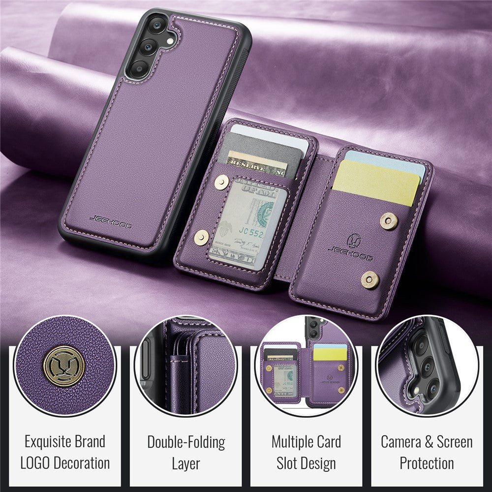 Galaxy A25 5G Leder-Handyhülle – Mit abnehmbarer magnetische Kartentasche