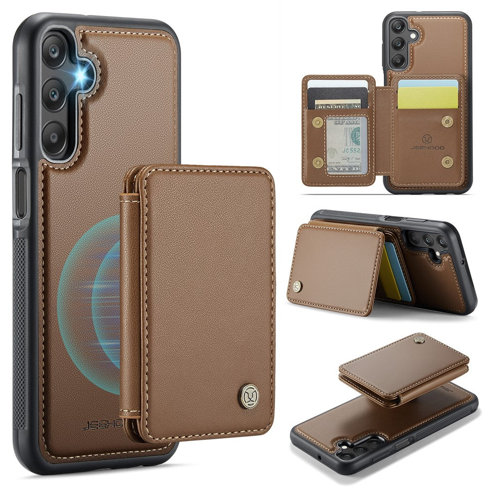 Galaxy A25 5G Leder-Handyhülle – Mit abnehmbarer magnetische Kartentasche