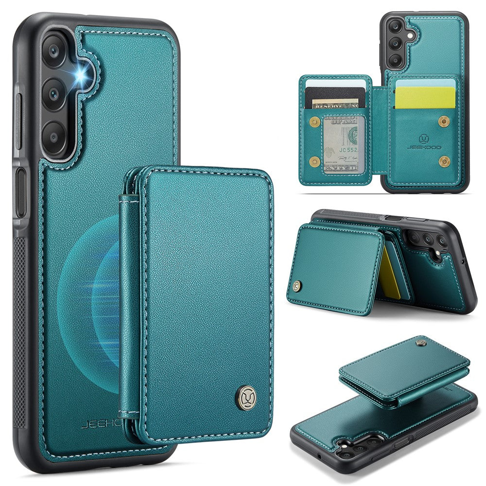 Galaxy A25 5G Leder-Handyhülle – Mit abnehmbarer magnetische Kartentasche