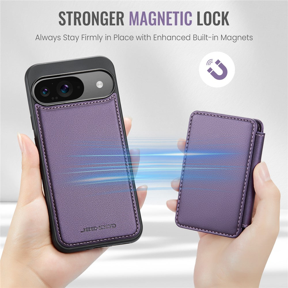 Pixel 9 / 9 Pro Leder-Handyhülle – Mit abnehmbarer magnetische Kartentasche