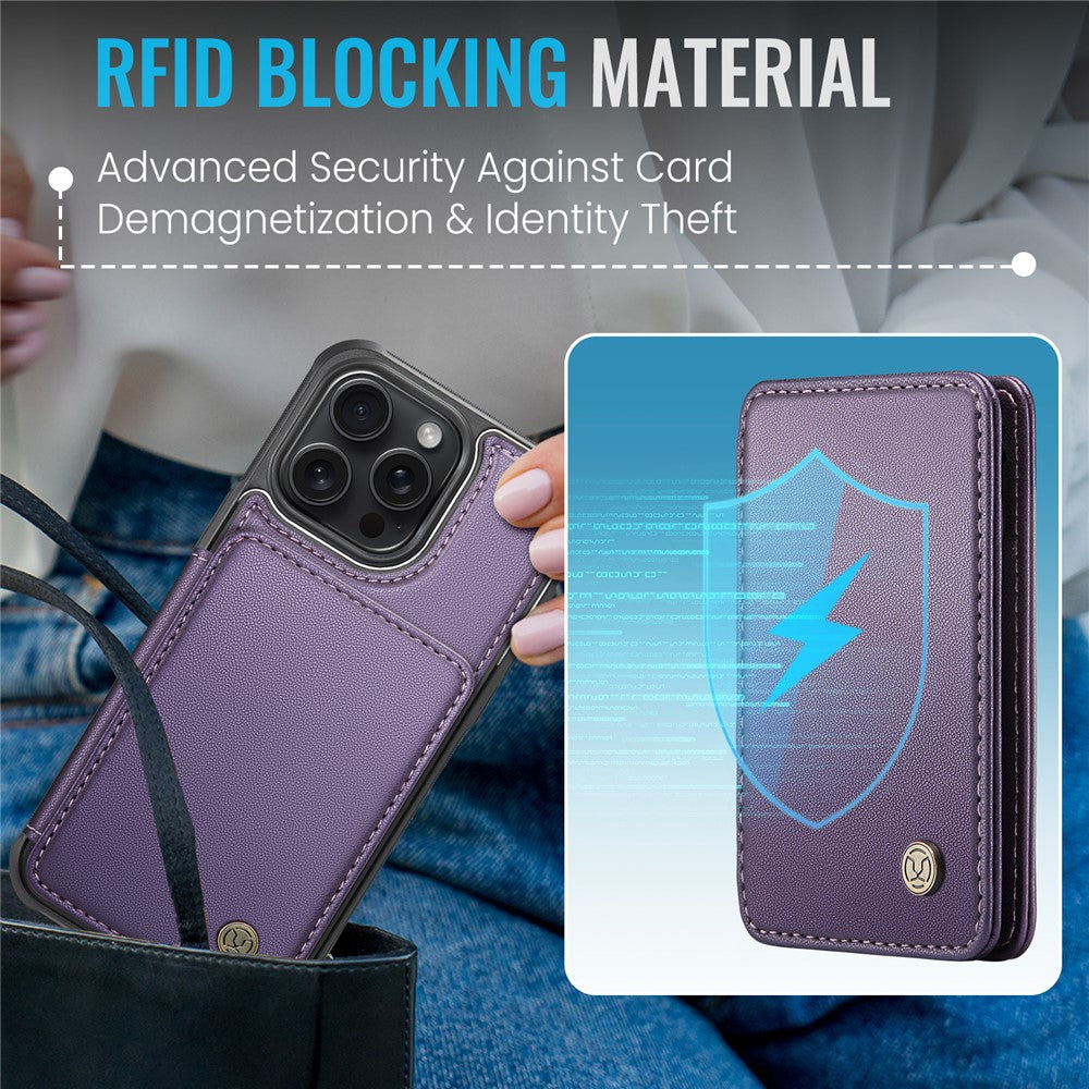 iPhone 16 Pro Leder-Handyhülle – Mit abnehmbarer magnetische Kartentasche