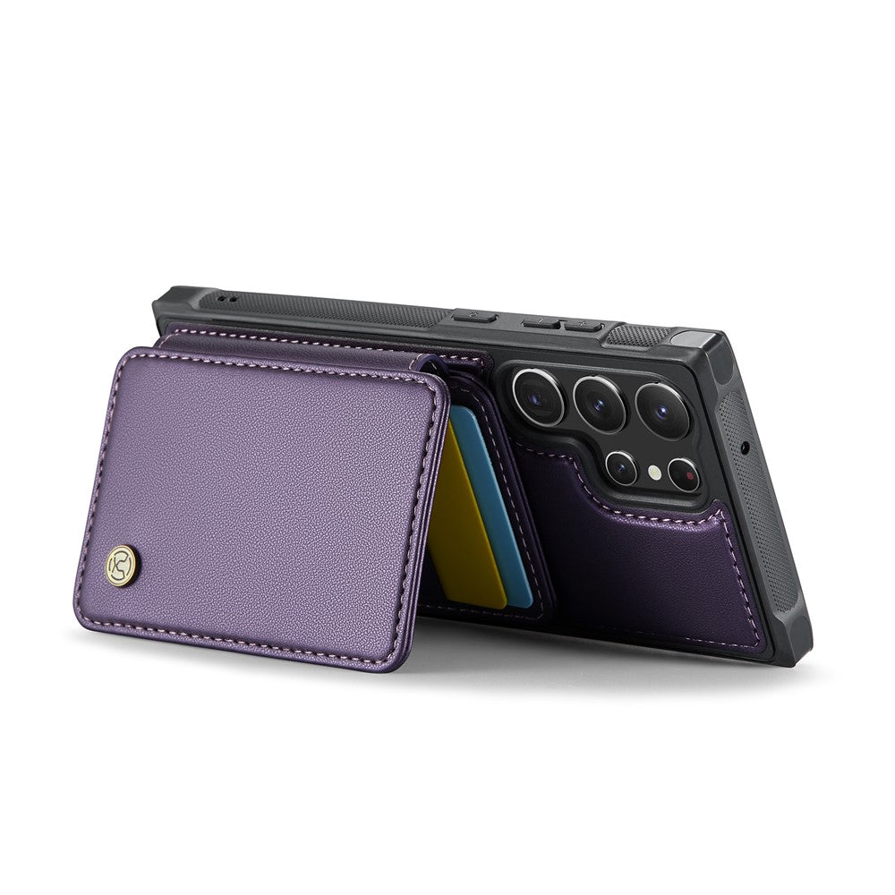 Galaxy S23 Ultra Leder-Handyhülle – Mit abnehmbarer magnetische Kartentasche